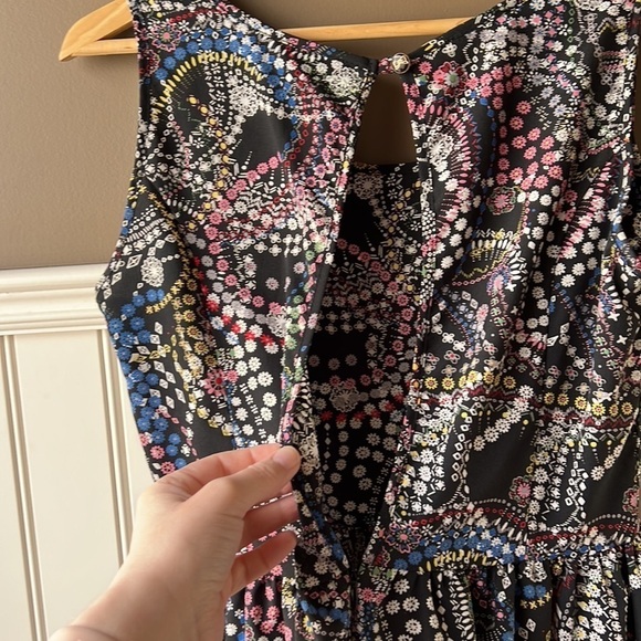 HONEY PUNCH Black Printed Babydoll Tunic Dress Size M/L - Picture 11 of 15